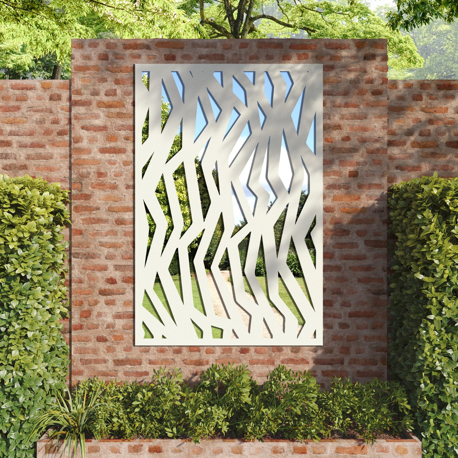 Zenith outdoor decorative mirrored panel