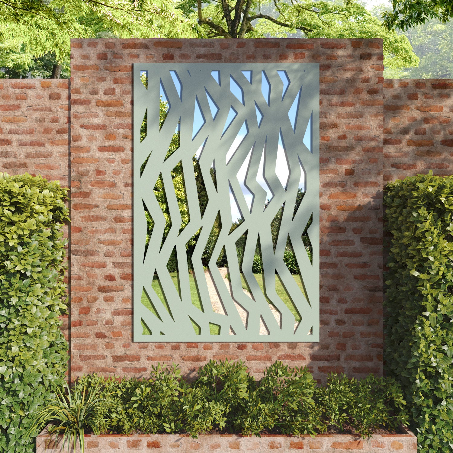 Zenith outdoor decorative mirrored panel