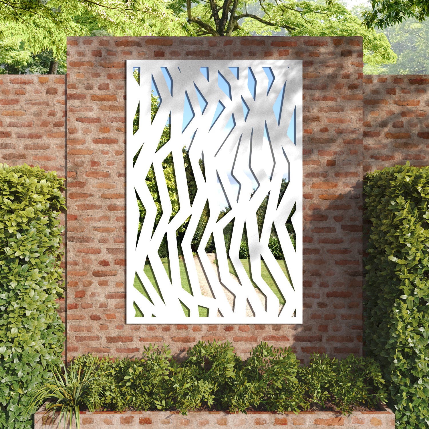 Zenith outdoor decorative mirrored panel