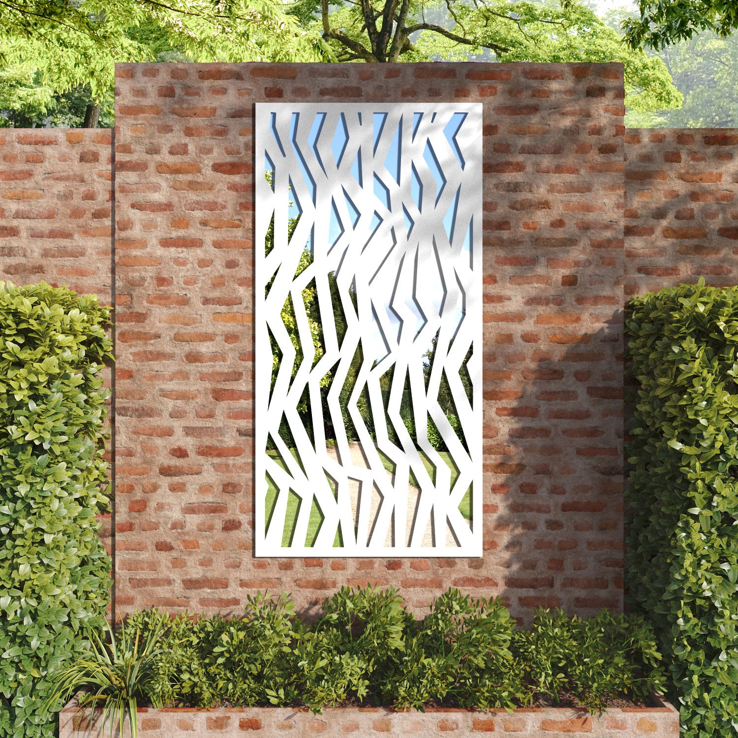 Zenith outdoor decorative mirrored panel