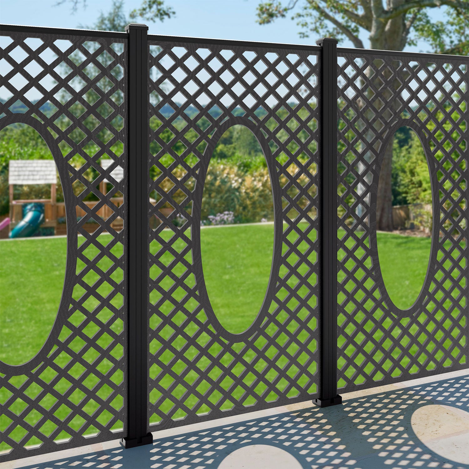 Amersham Decorative Fence - 90x180cm - with our composite posts