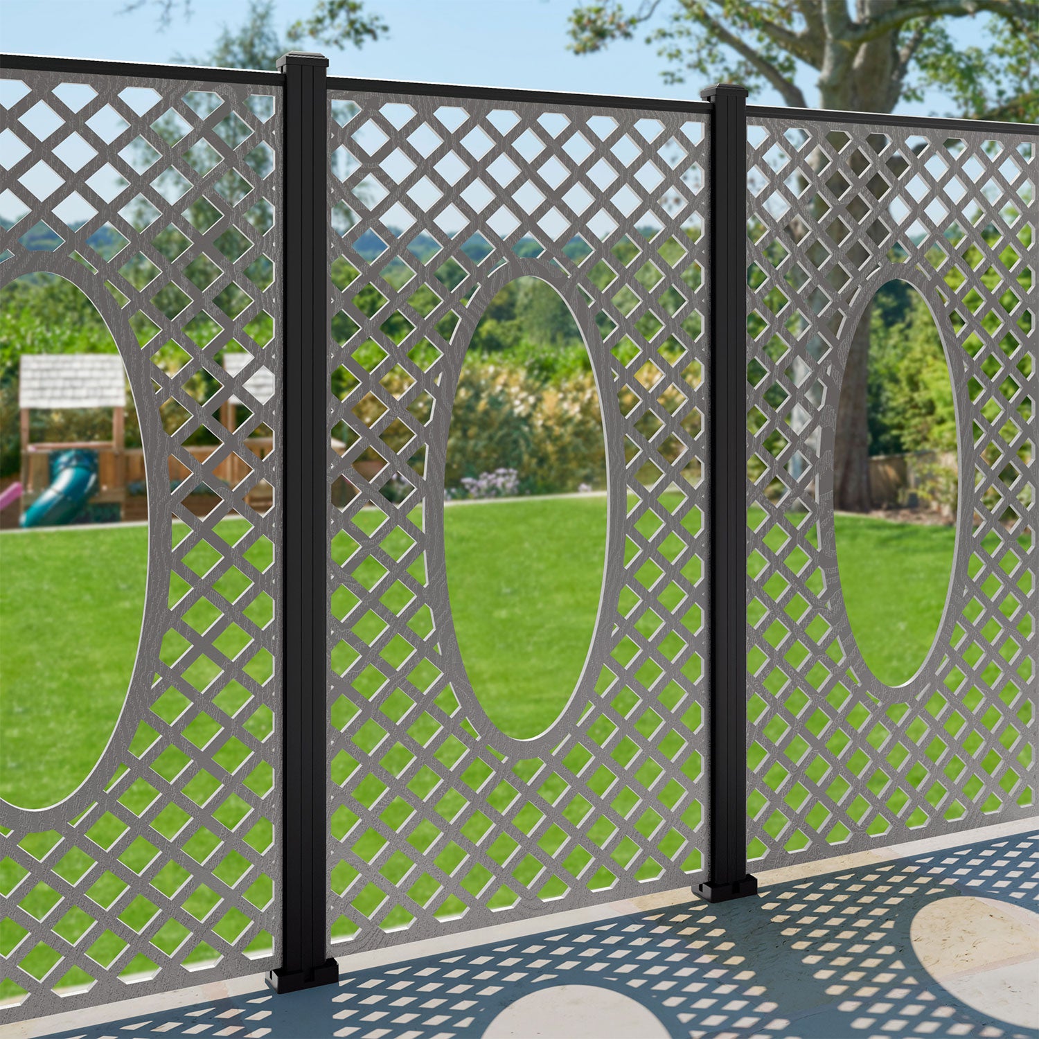 Amersham Decorative Fence - 90x180cm - with our aluminium posts