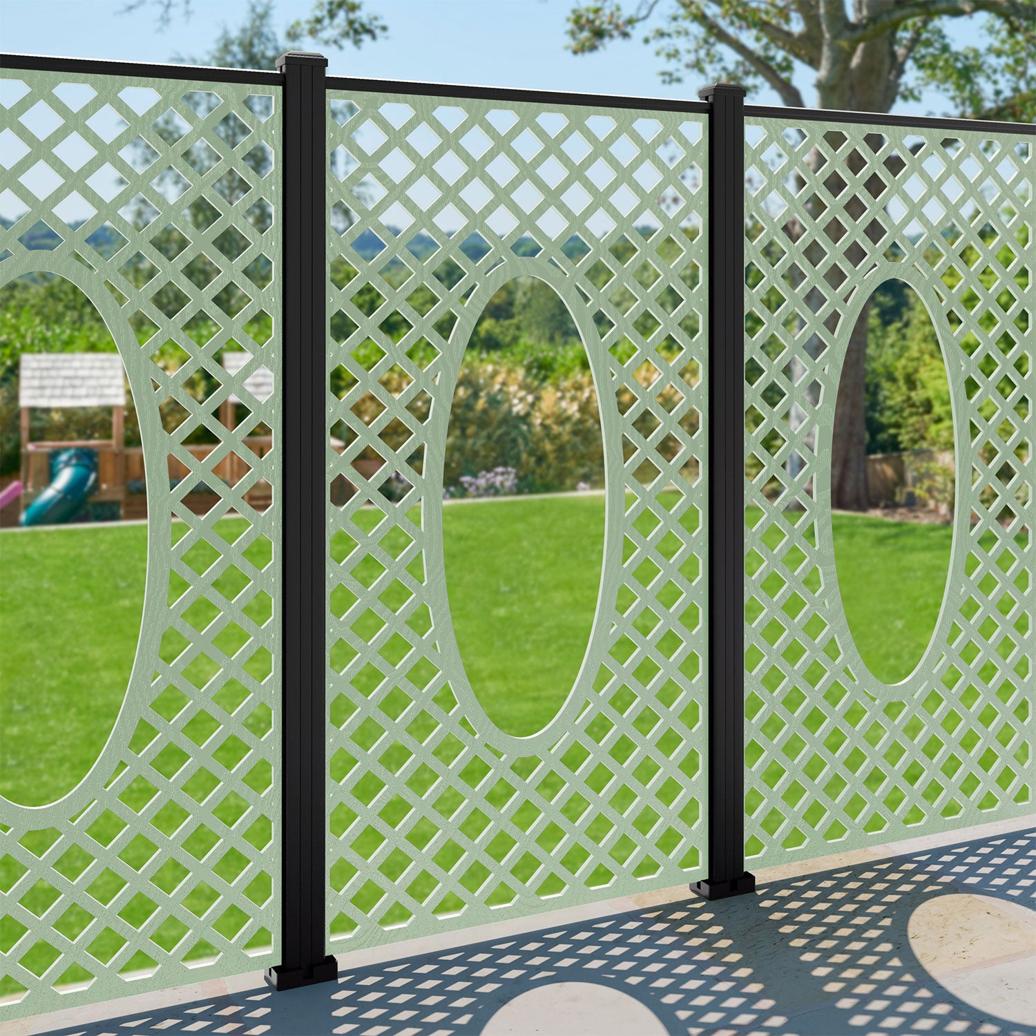 Amersham Decorative Fence - 90x180cm - with our composite posts