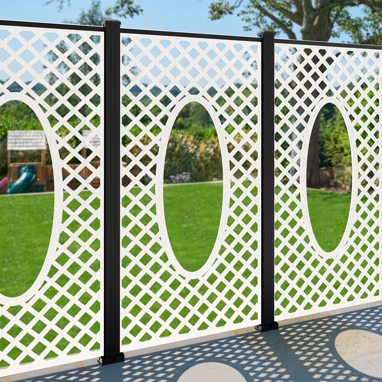 Amersham Decorative Fence - 90x180cm - with our composite posts