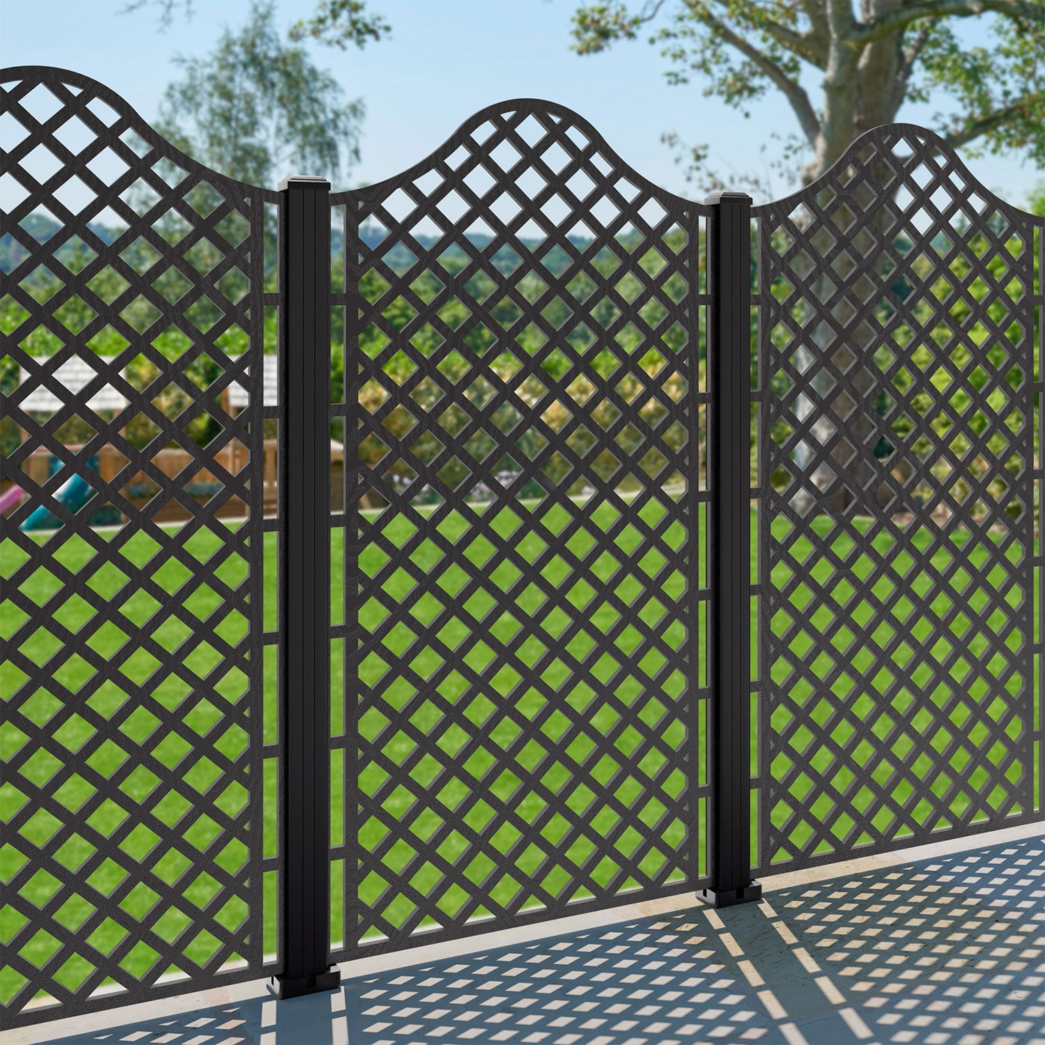 Beaumont Decorative Fence - 90x180cm - with our aluminium posts