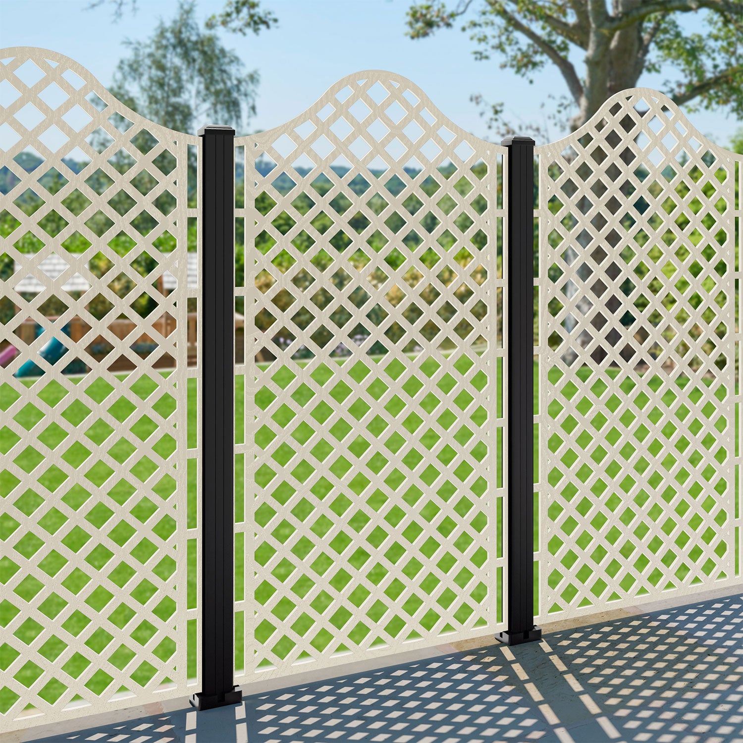 Beaumont Decorative Fence - 90x180cm - with our composite posts