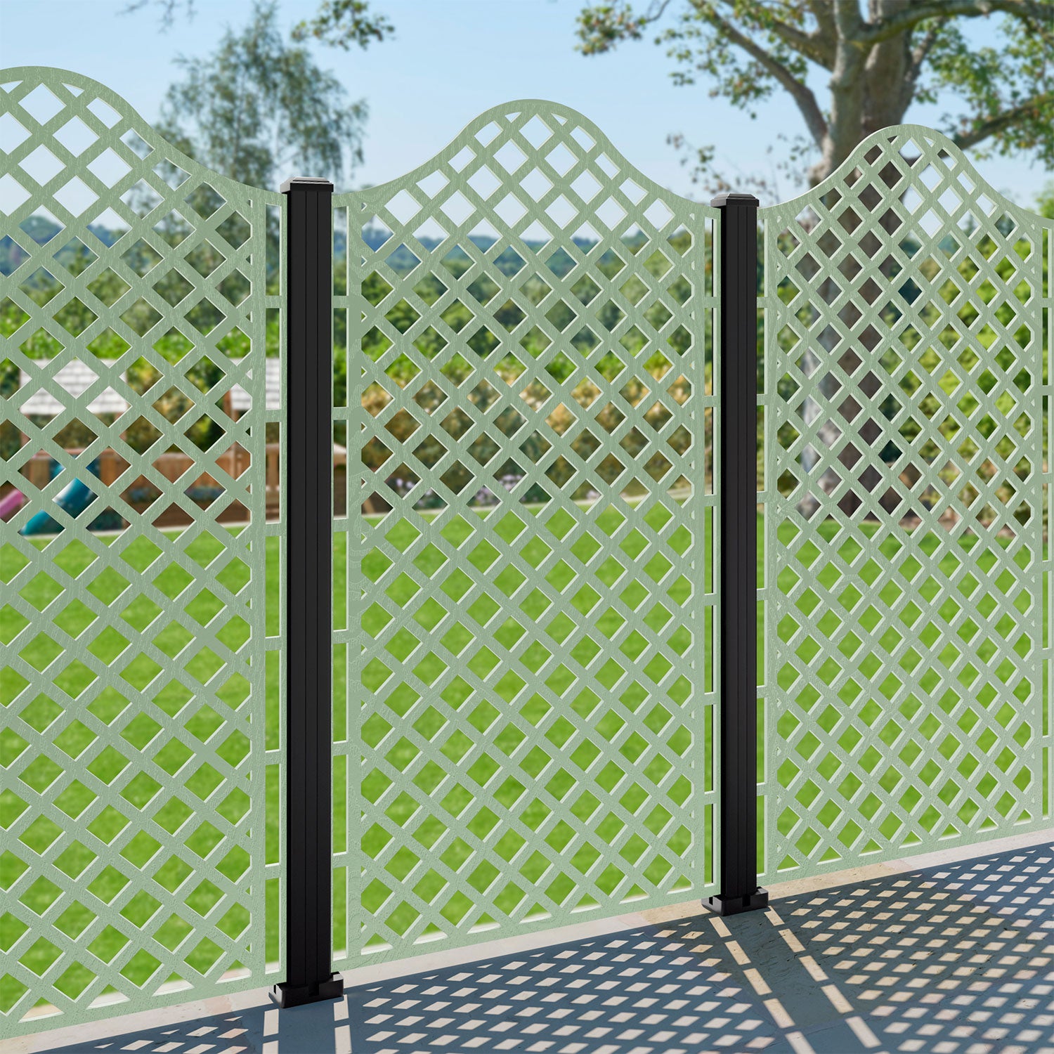 Beaumont Decorative Fence - 90x180cm - with our composite posts