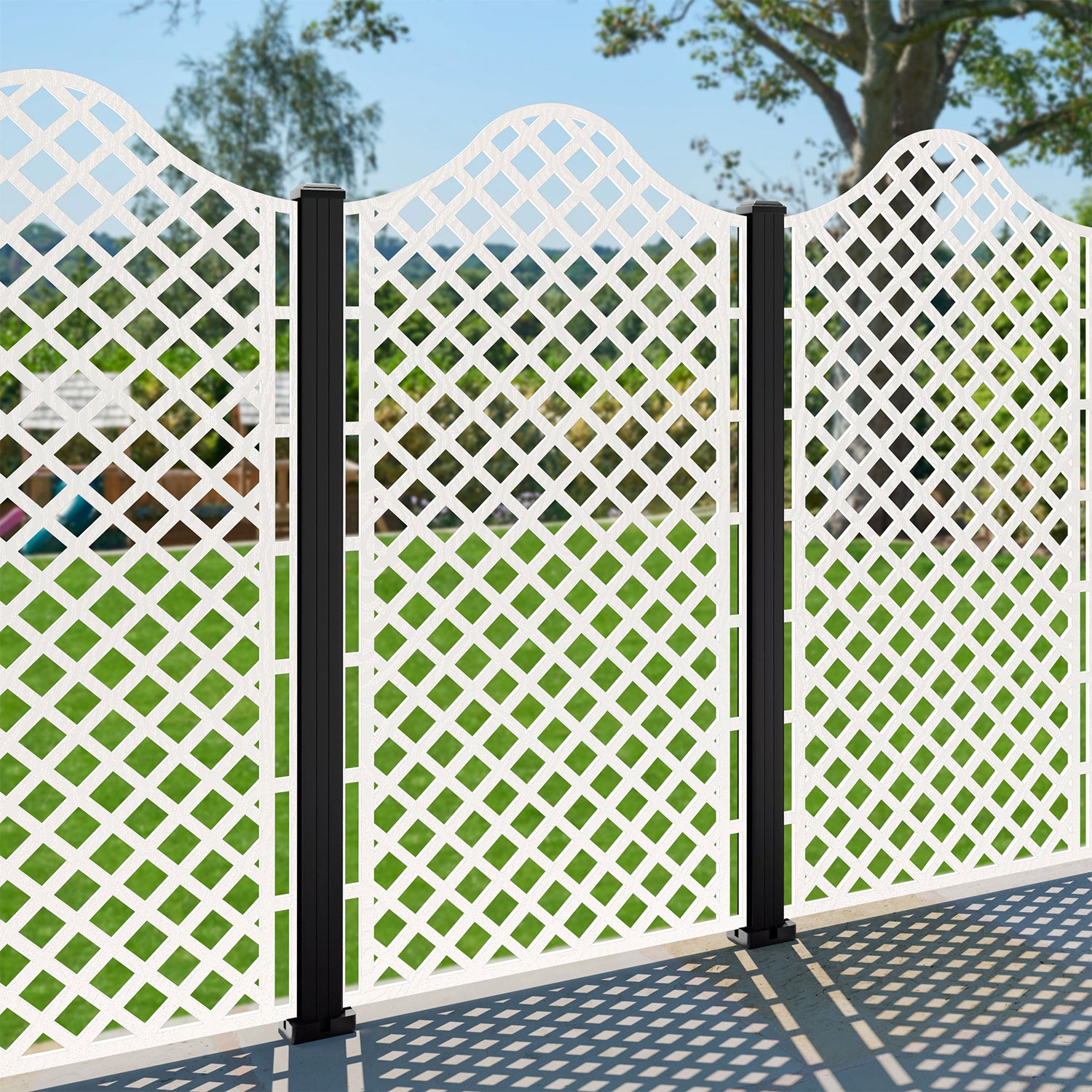 Beaumont Decorative Fence - 90x180cm - with our aluminium posts