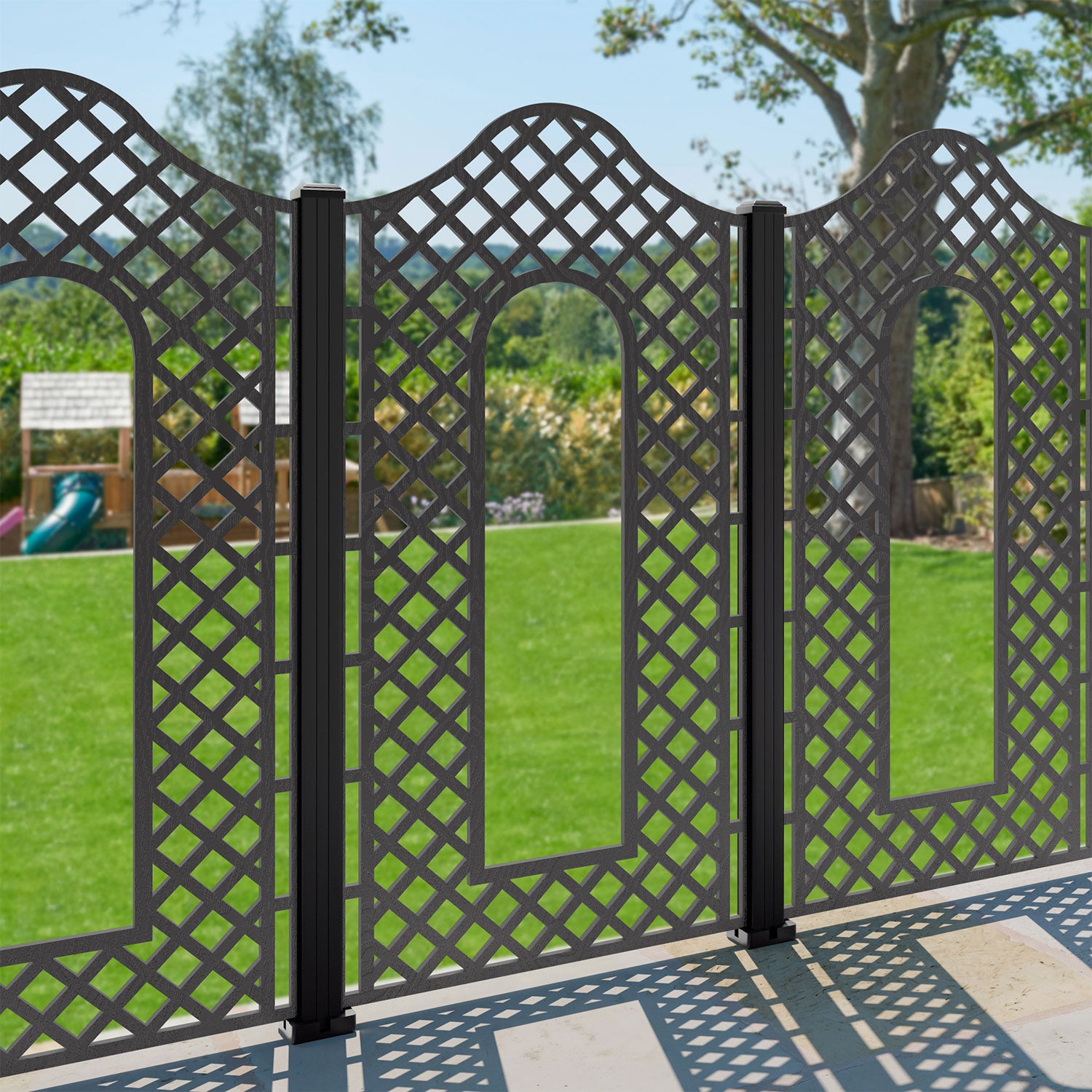 Burford Decorative Fence - 90x180cm - with our composite posts