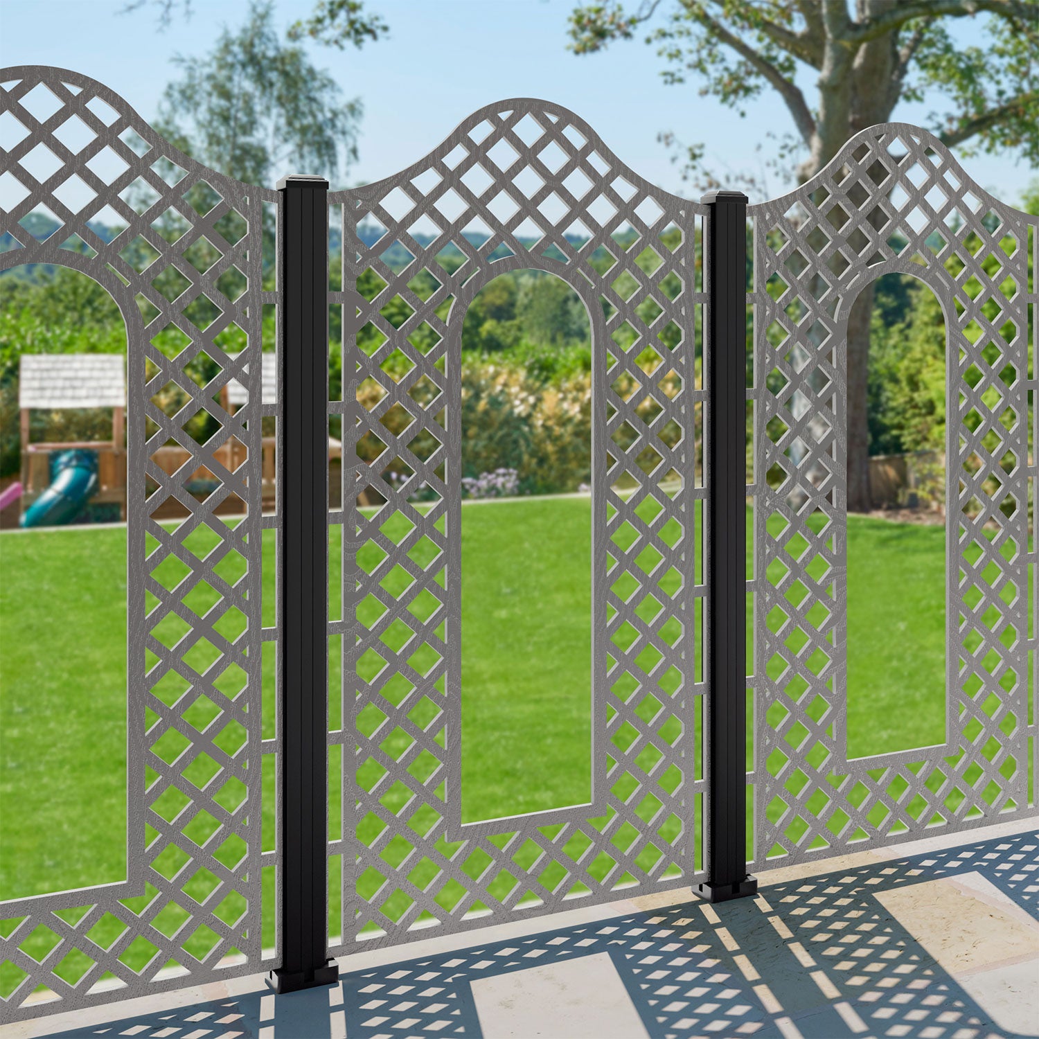 Burford Decorative Fence - 90x180cm - with our composite posts