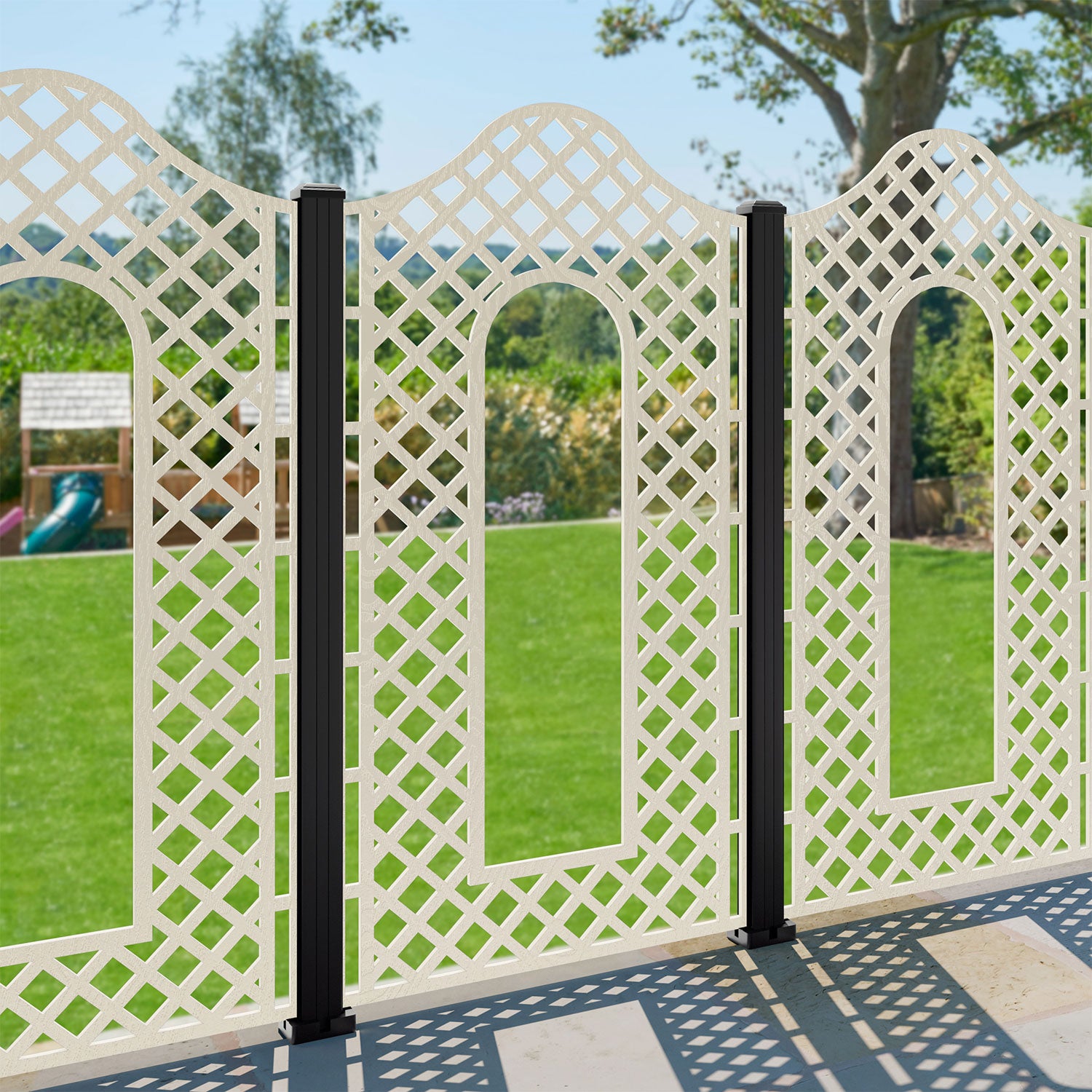Burford Decorative Fence - 90x180cm - with our aluminium posts