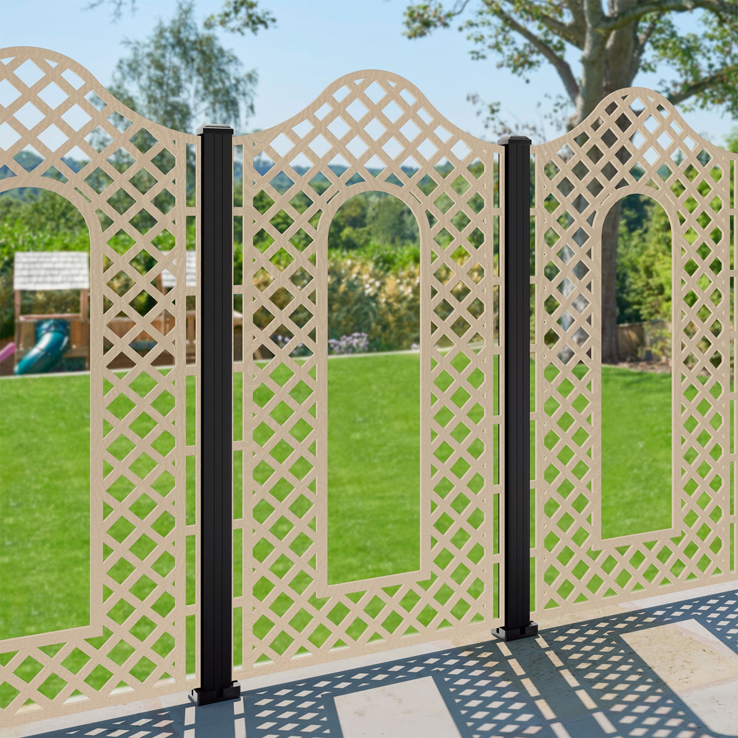 Burford Decorative Fence - 90x180cm - with our aluminium posts