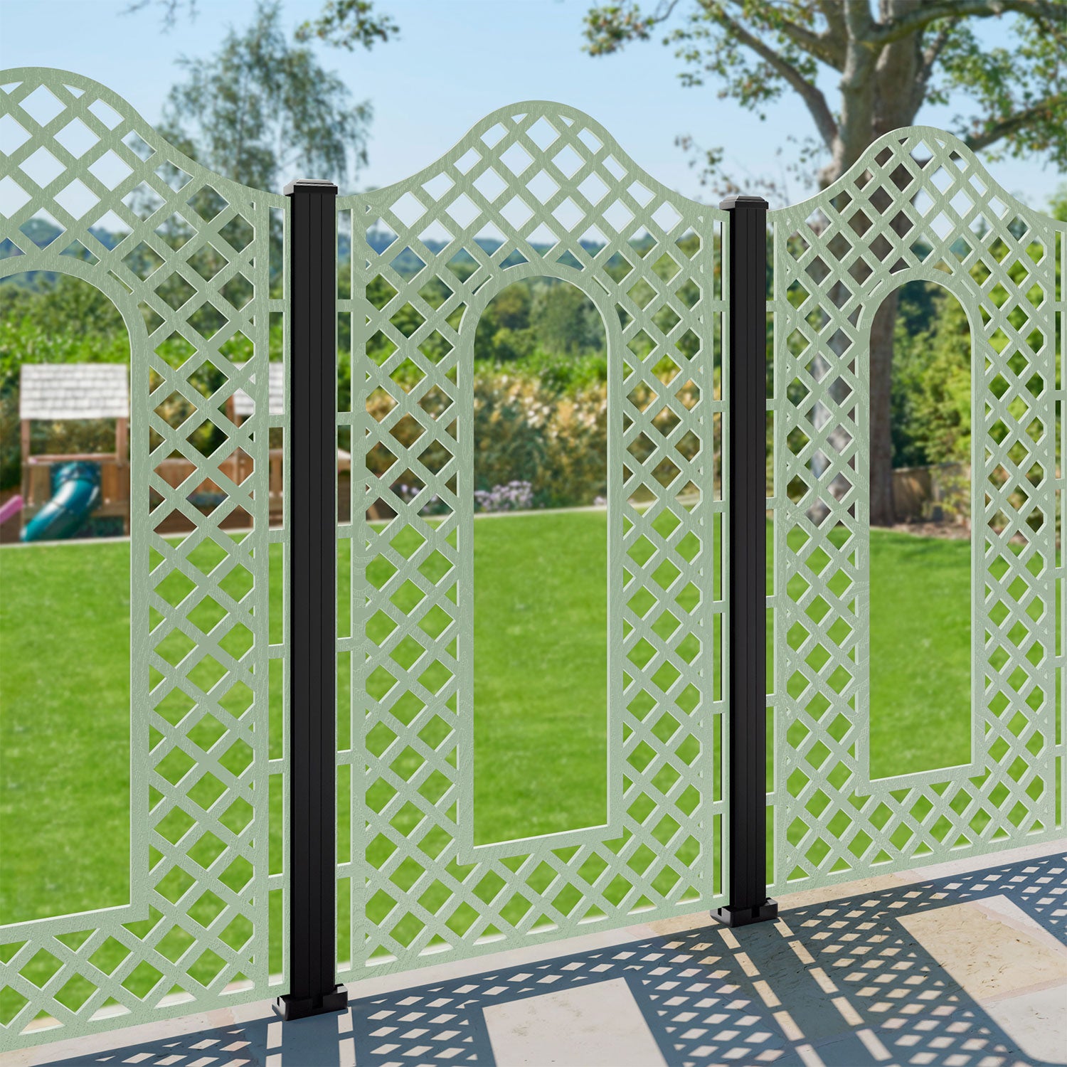 Burford Decorative Fence - 90x180cm - with our aluminium posts