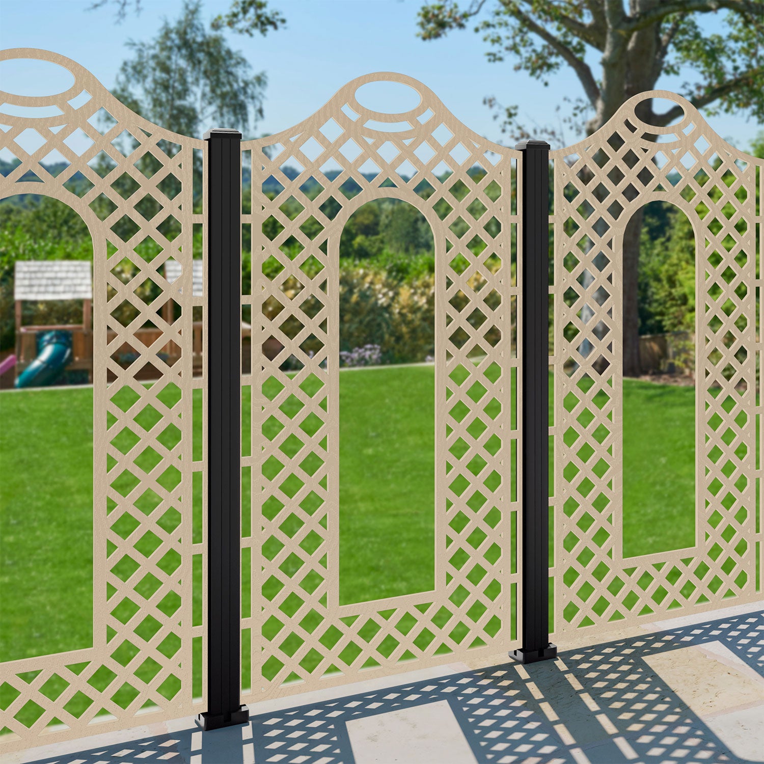 Claridge Decorative Fence - 90x180cm - with our composite posts