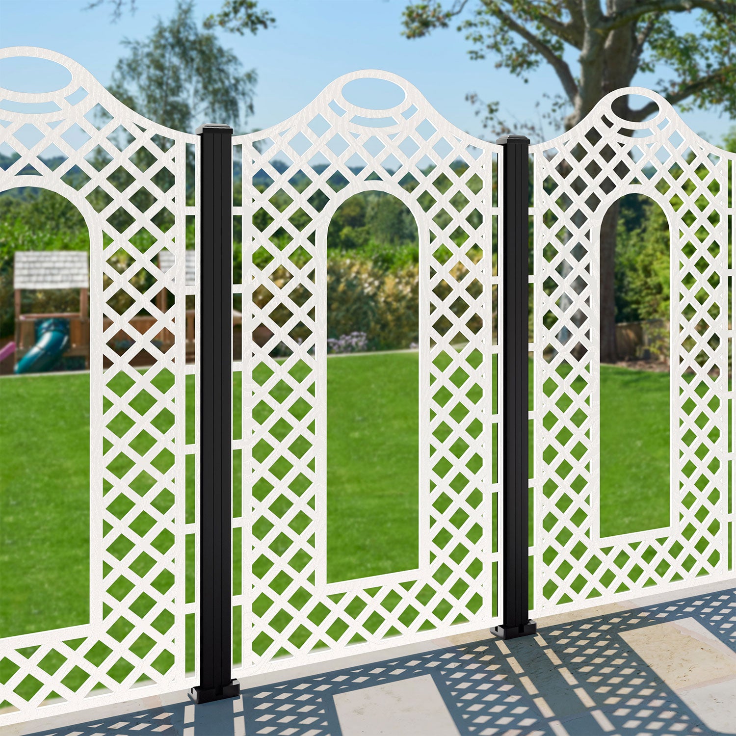 Claridge Decorative Fence - 90x180cm - with our composite posts