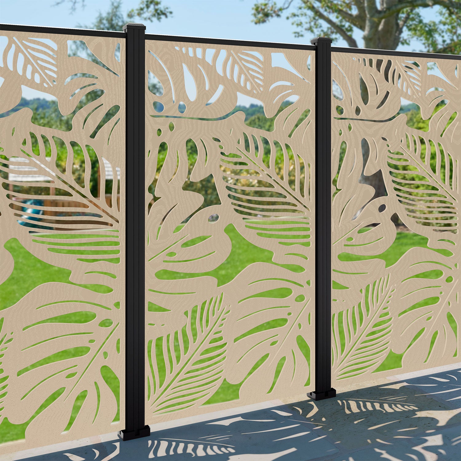 Fauna Decorative Fence - 90x180cm - with our composite posts