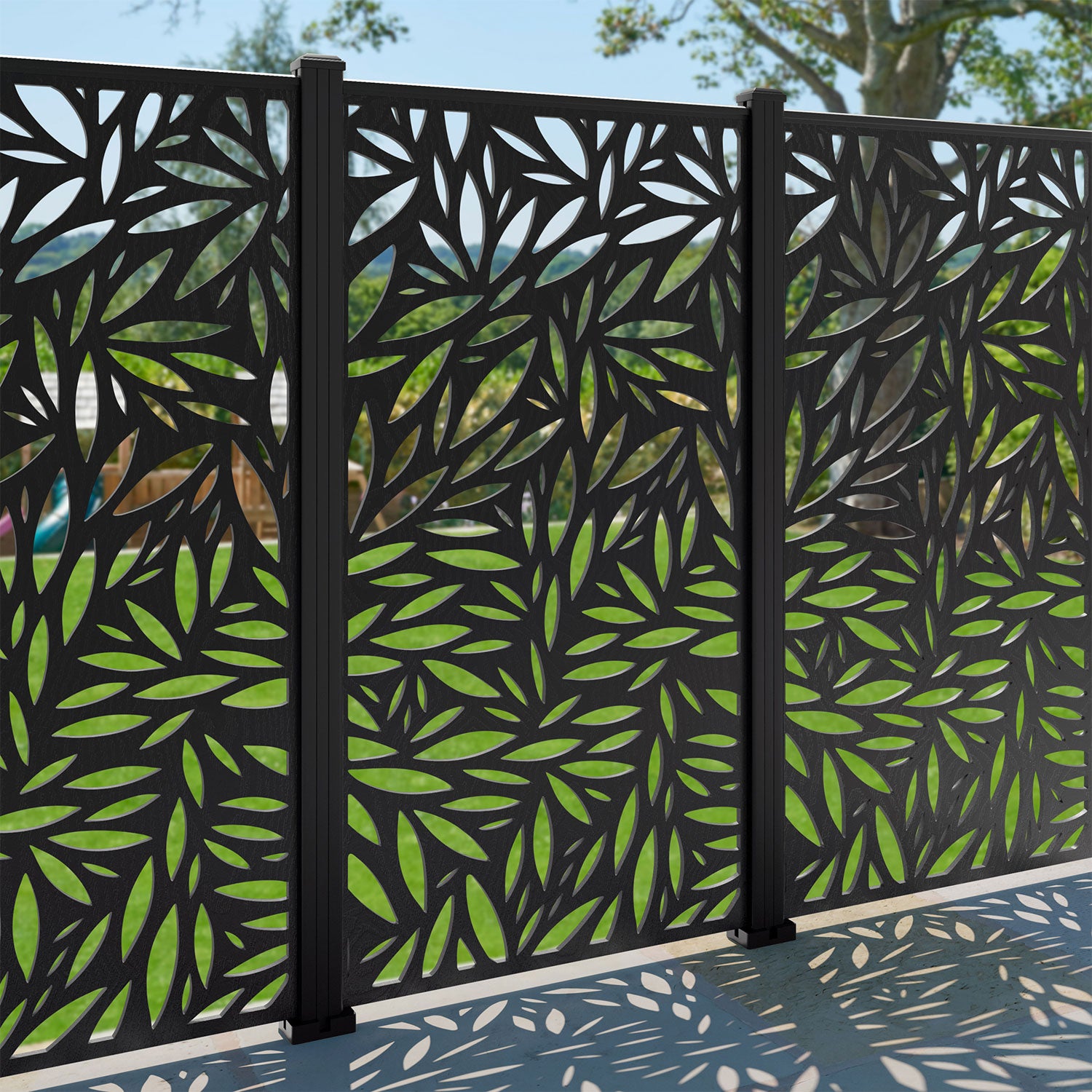 Foliage Decorative Fence - 90x180cm - with our composite posts
