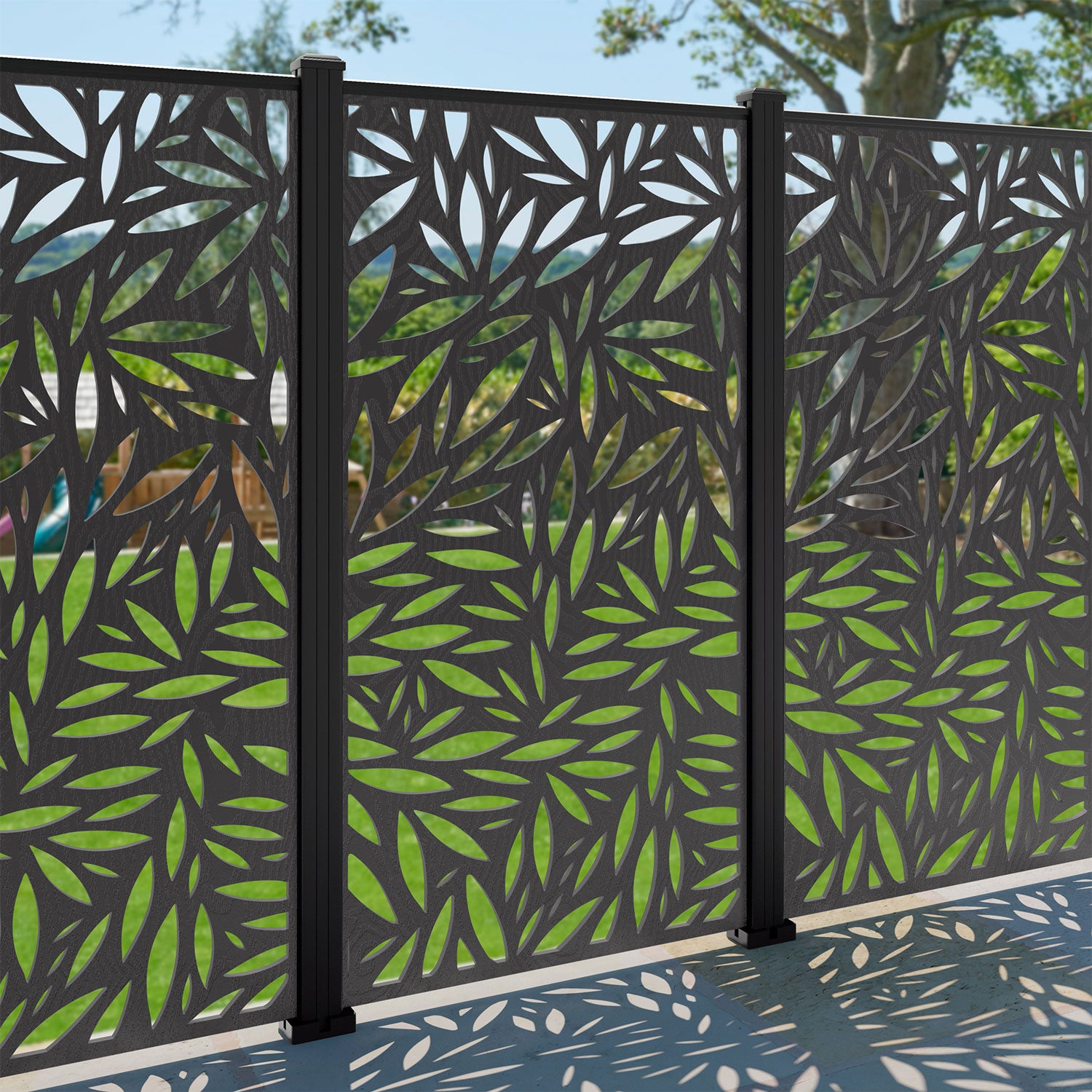Foliage Decorative Fence - 90x180cm - with our aluminium posts
