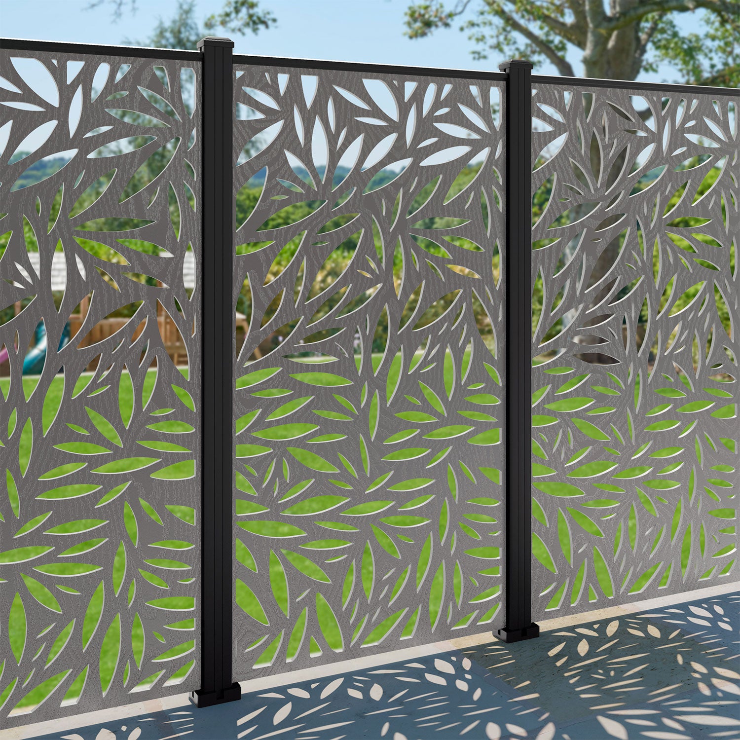 Foliage Decorative Fence - 90x180cm - with our composite posts