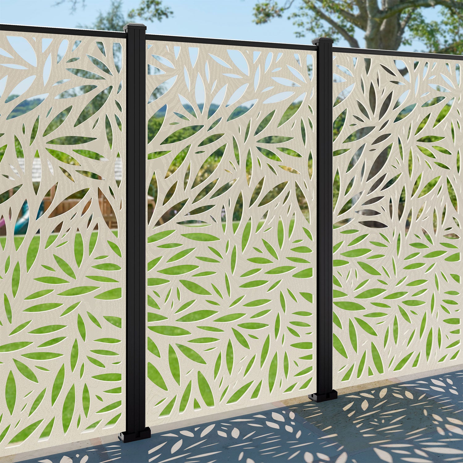 Foliage Decorative Fence - 90x180cm - with our aluminium posts