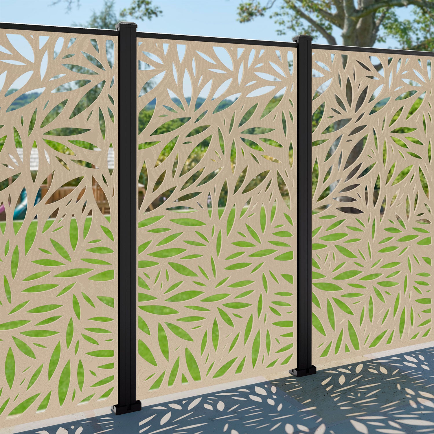 Foliage Decorative Fence - 90x180cm - with our composite posts