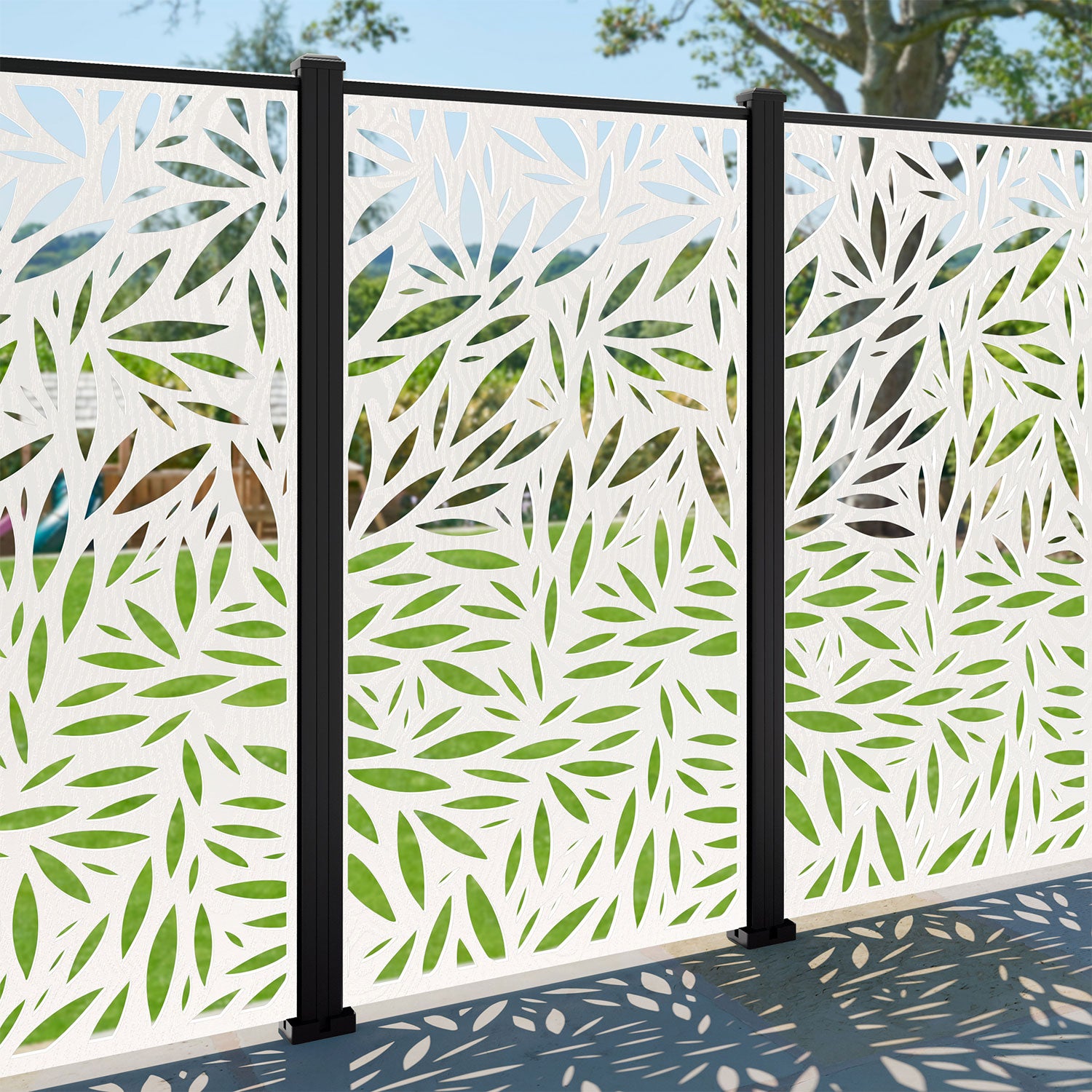 Foliage Decorative Fence - 90x180cm - with our composite posts