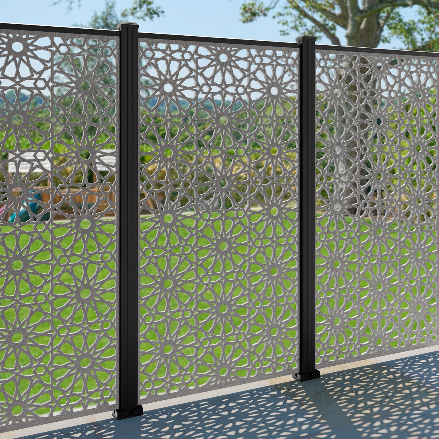 Hambra Decorative Fence - 90x180cm - with our composite posts