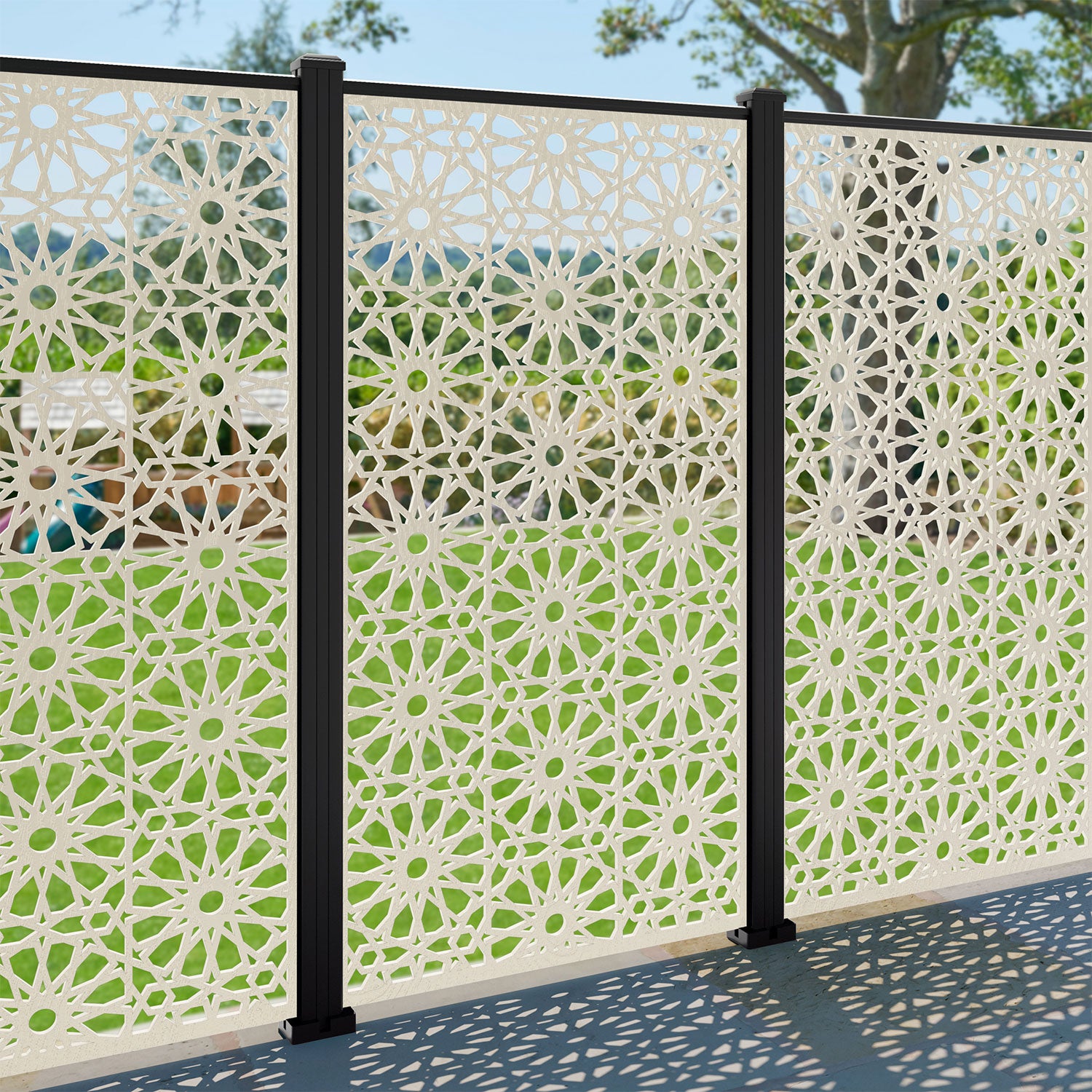 Hambra Decorative Fence - 90x180cm - with our composite posts