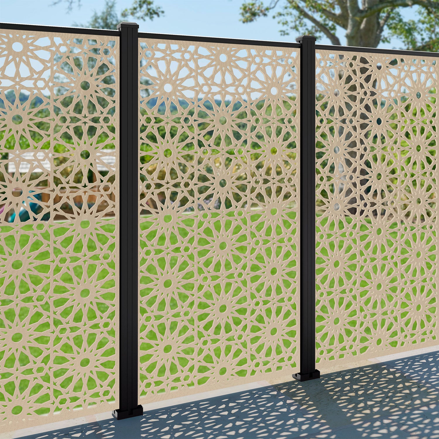 Hambra Decorative Fence - 90x180cm - with our composite posts