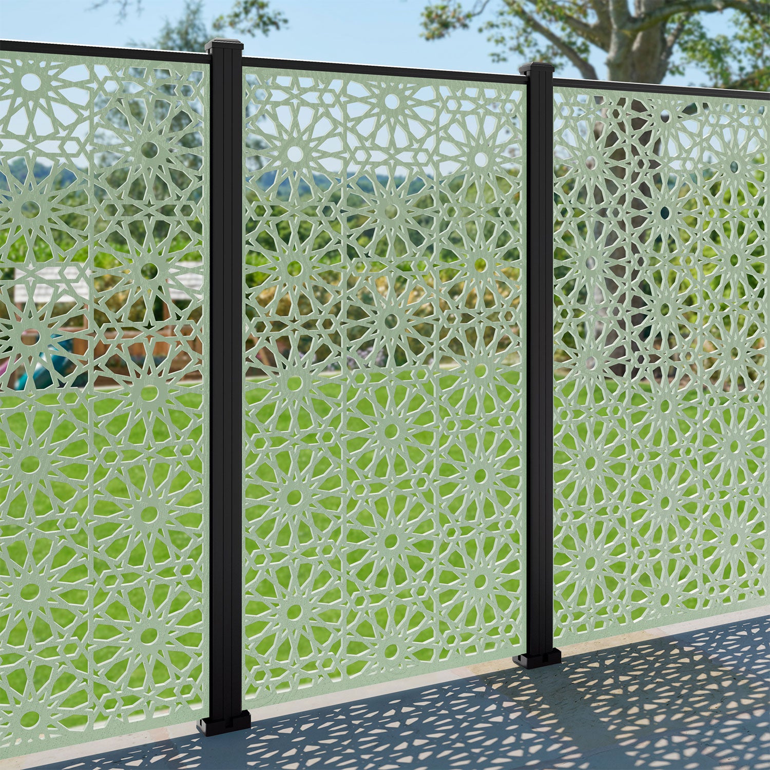 Hambra Decorative Fence - 90x180cm - with our composite posts