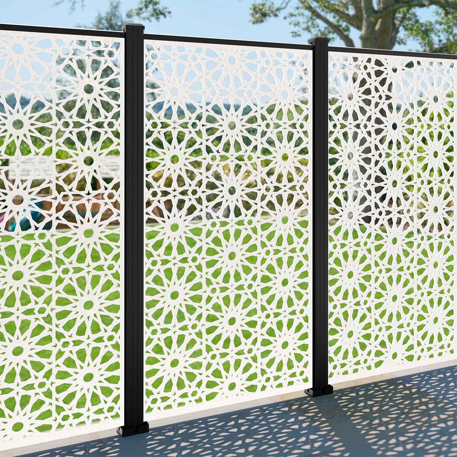 Hambra Decorative Fence - 90x180cm - with our composite posts