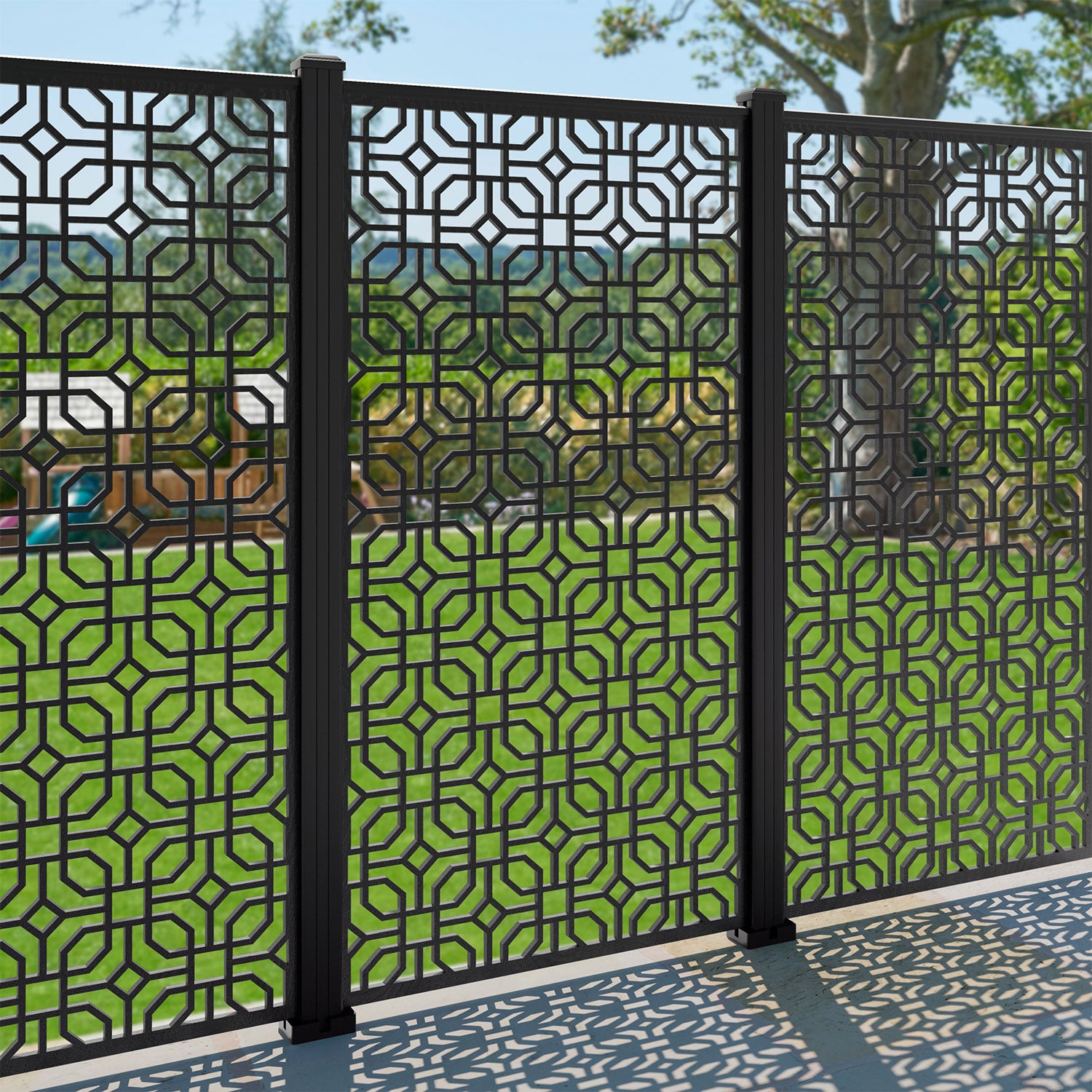 Micro Decorative Fence - 90x180cm - with our aluminium posts