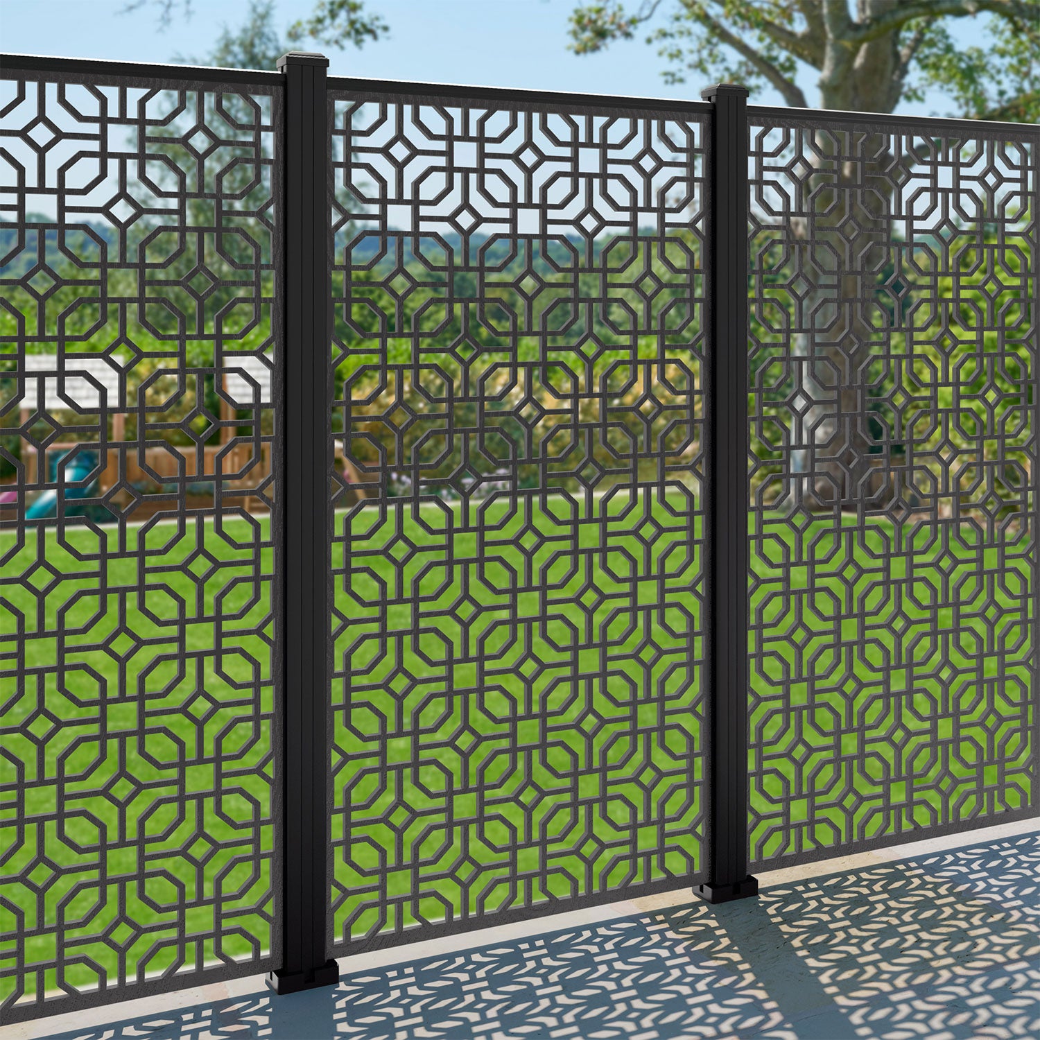 Micro Decorative Fence - 90x180cm - with our aluminium posts