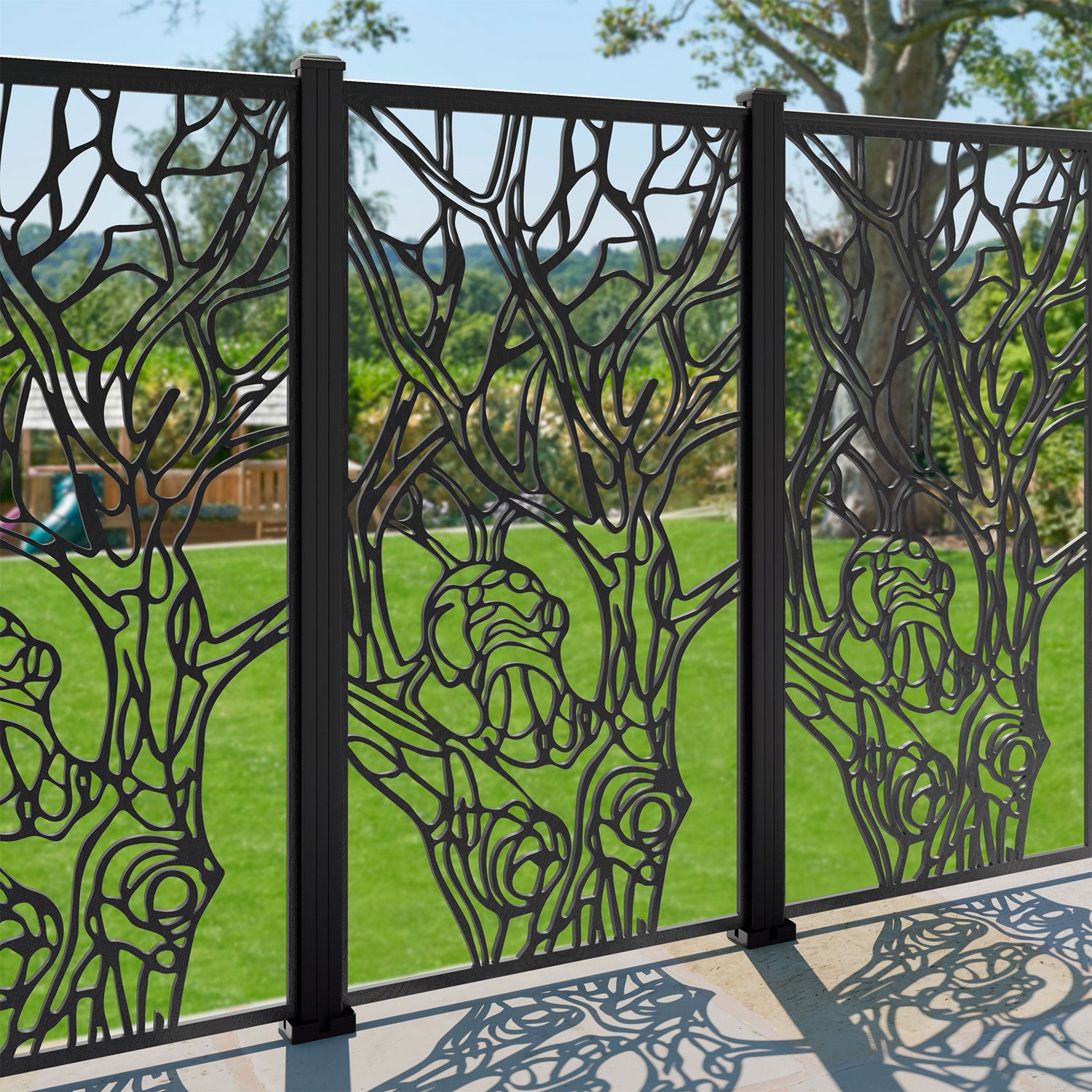 Nature Decorative Fence - 90x180cm - with our aluminium posts