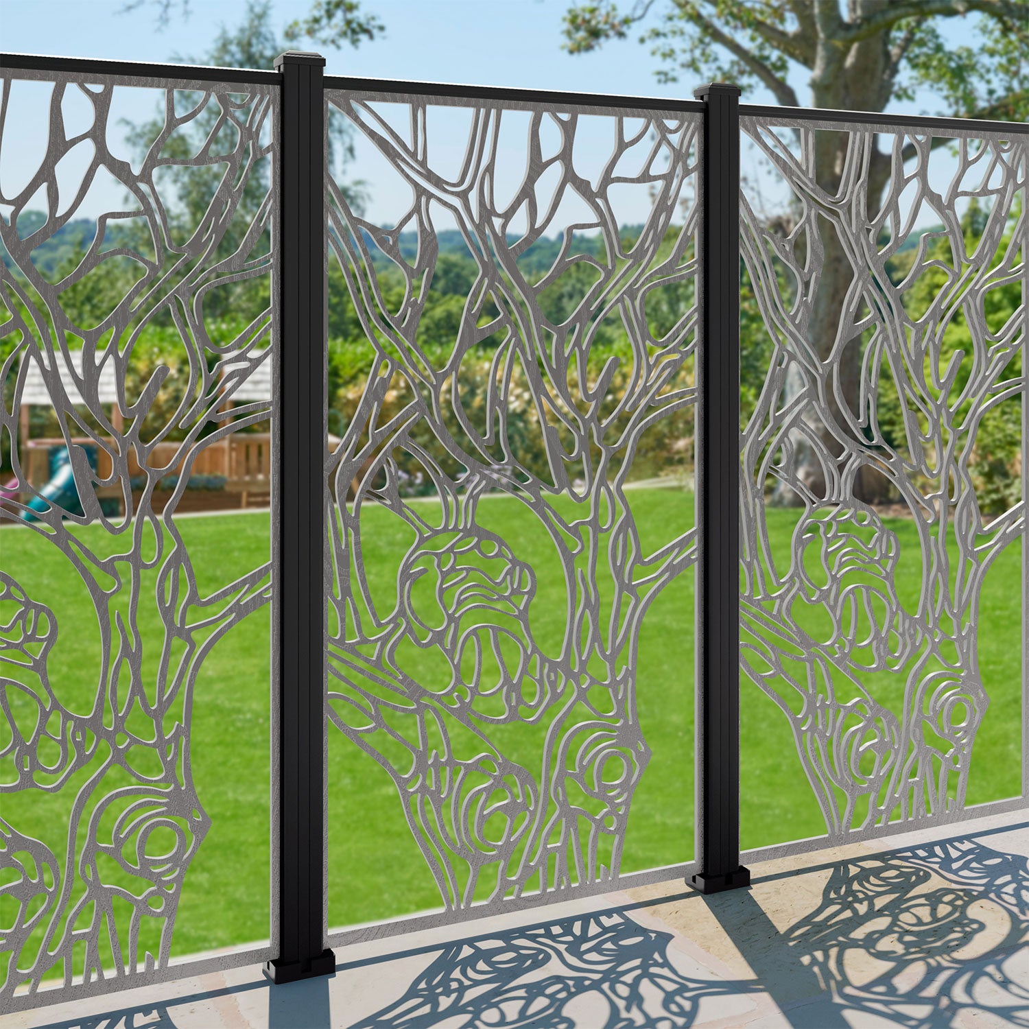 Nature Decorative Fence - 90x180cm - with our aluminium posts