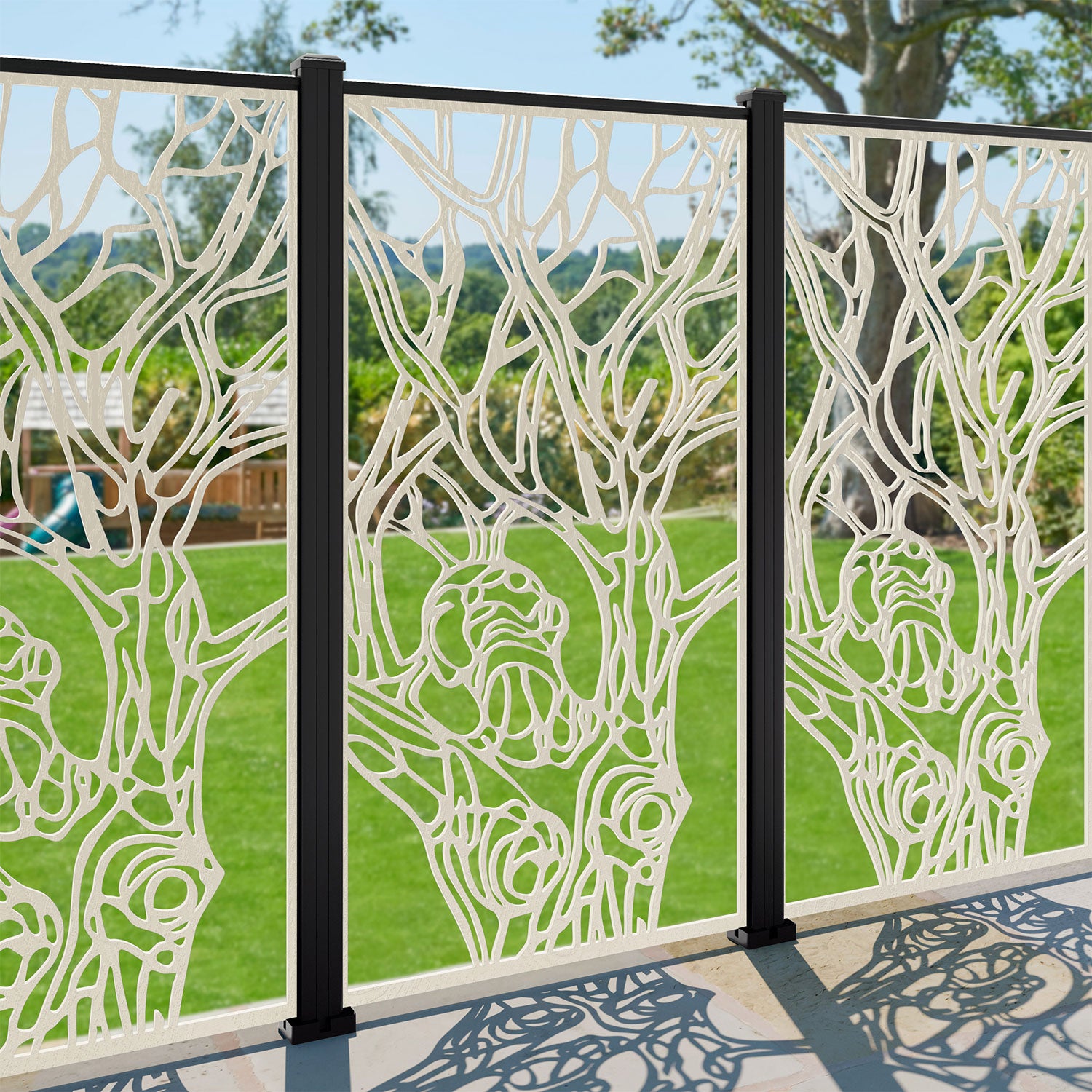 Nature Decorative Fence - 90x180cm - with our aluminium posts
