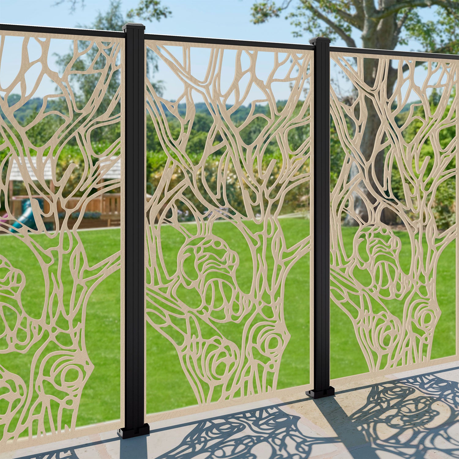Nature Decorative Fence - 90x180cm - with our composite posts