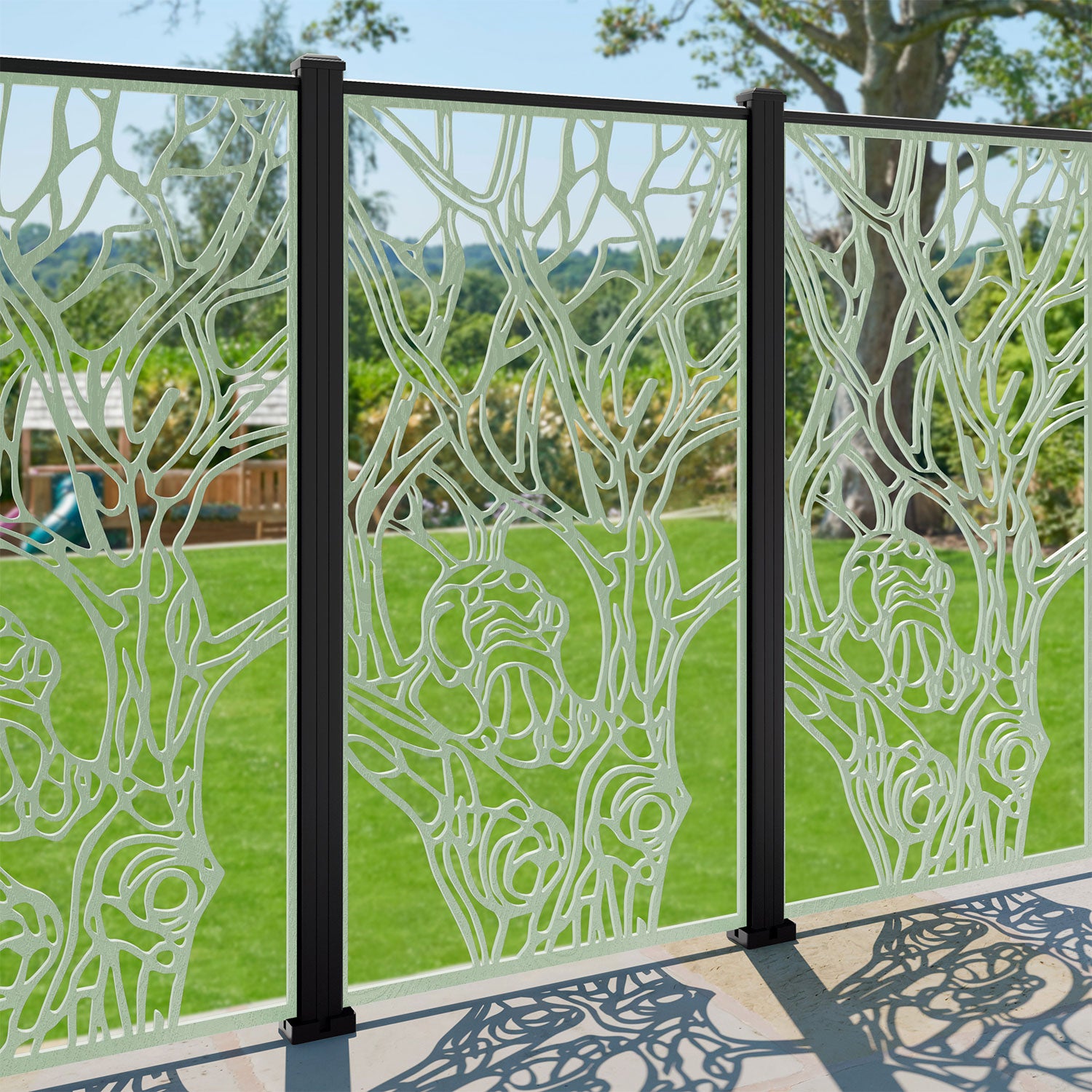 Nature Decorative Fence - 90x180cm - with our aluminium posts