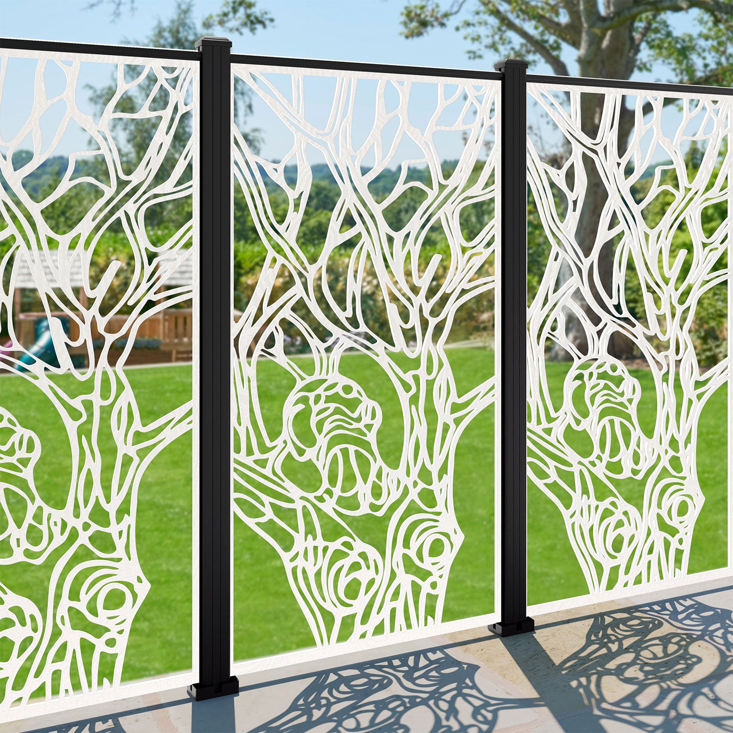 Nature Decorative Fence - 90x180cm - with our composite posts