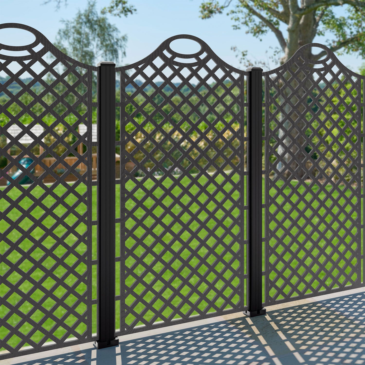 Oxford Decorative Fence - 90x180cm - with our composite posts