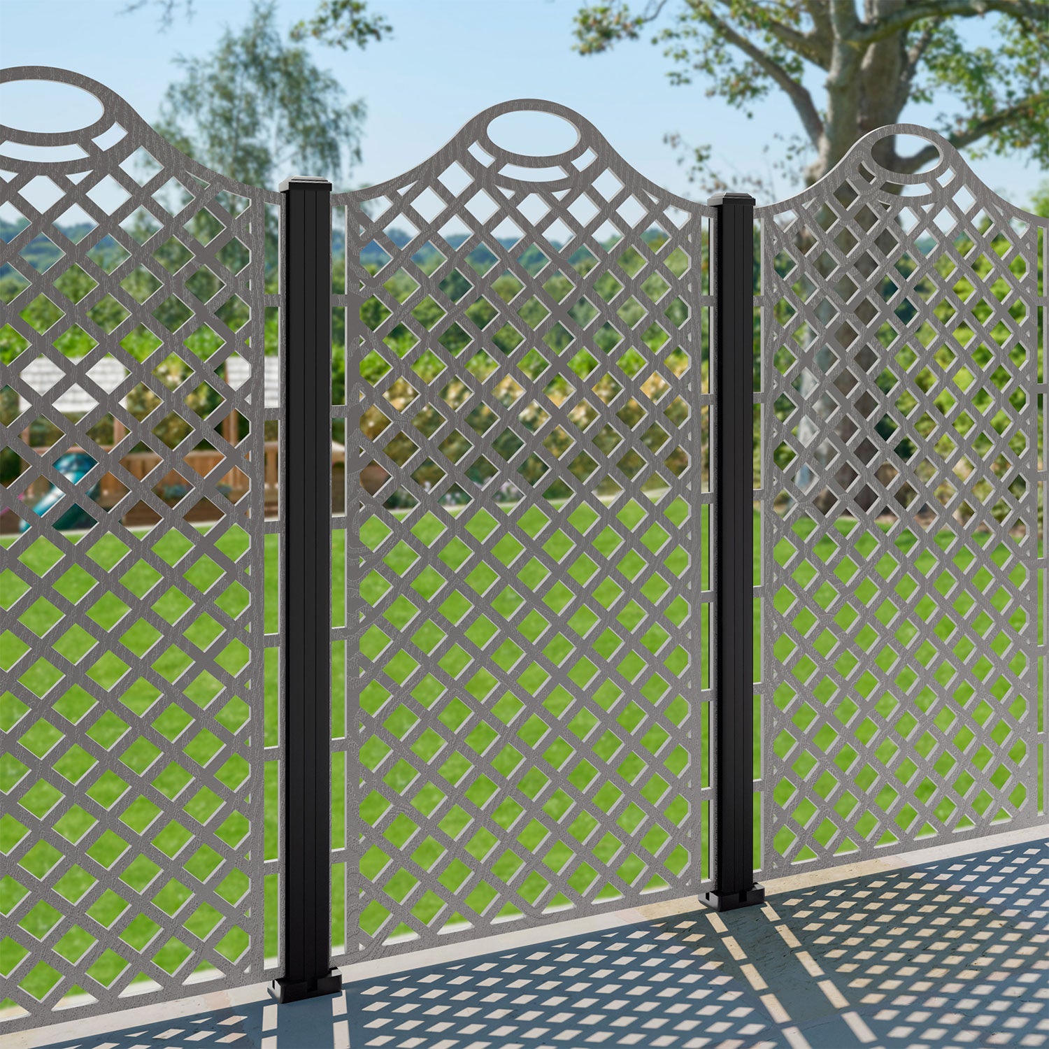 Oxford Decorative Fence - 90x180cm - with our aluminium posts