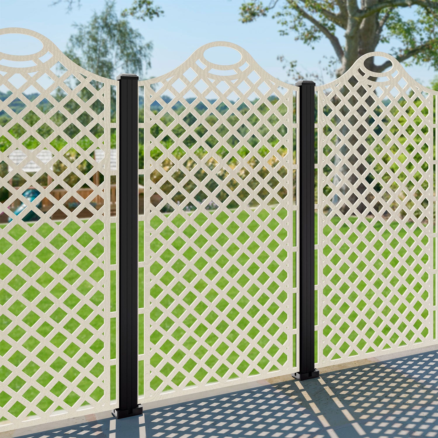Oxford Decorative Fence - 90x180cm - with our composite posts