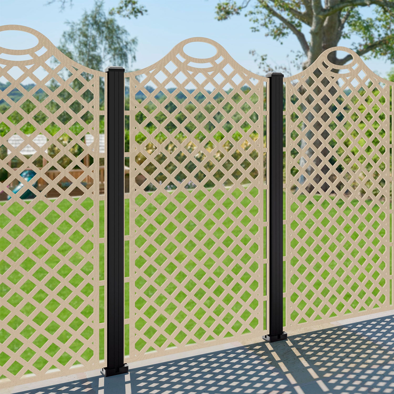 Oxford Decorative Fence - 90x180cm - with our composite posts