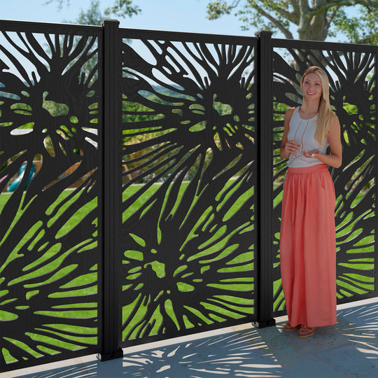 Poppy Decorative Fence - 90x180cm - with our aluminium posts