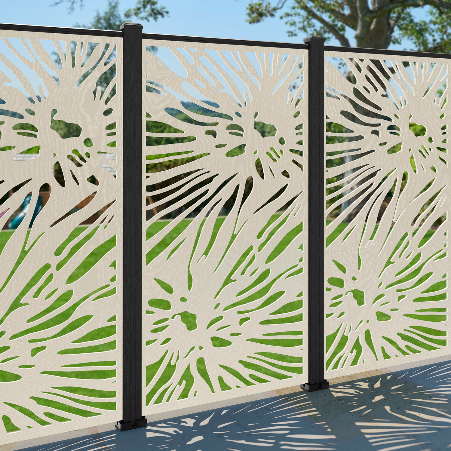 Poppy Decorative Fence - 90x180cm - with our composite posts