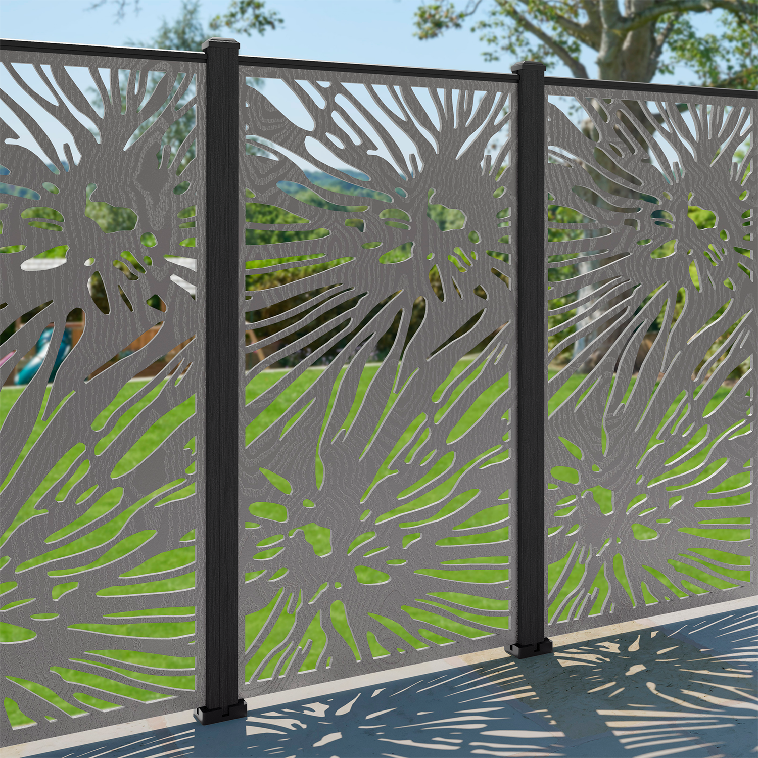 Poppy Decorative Fence - 90x180cm - with our composite posts