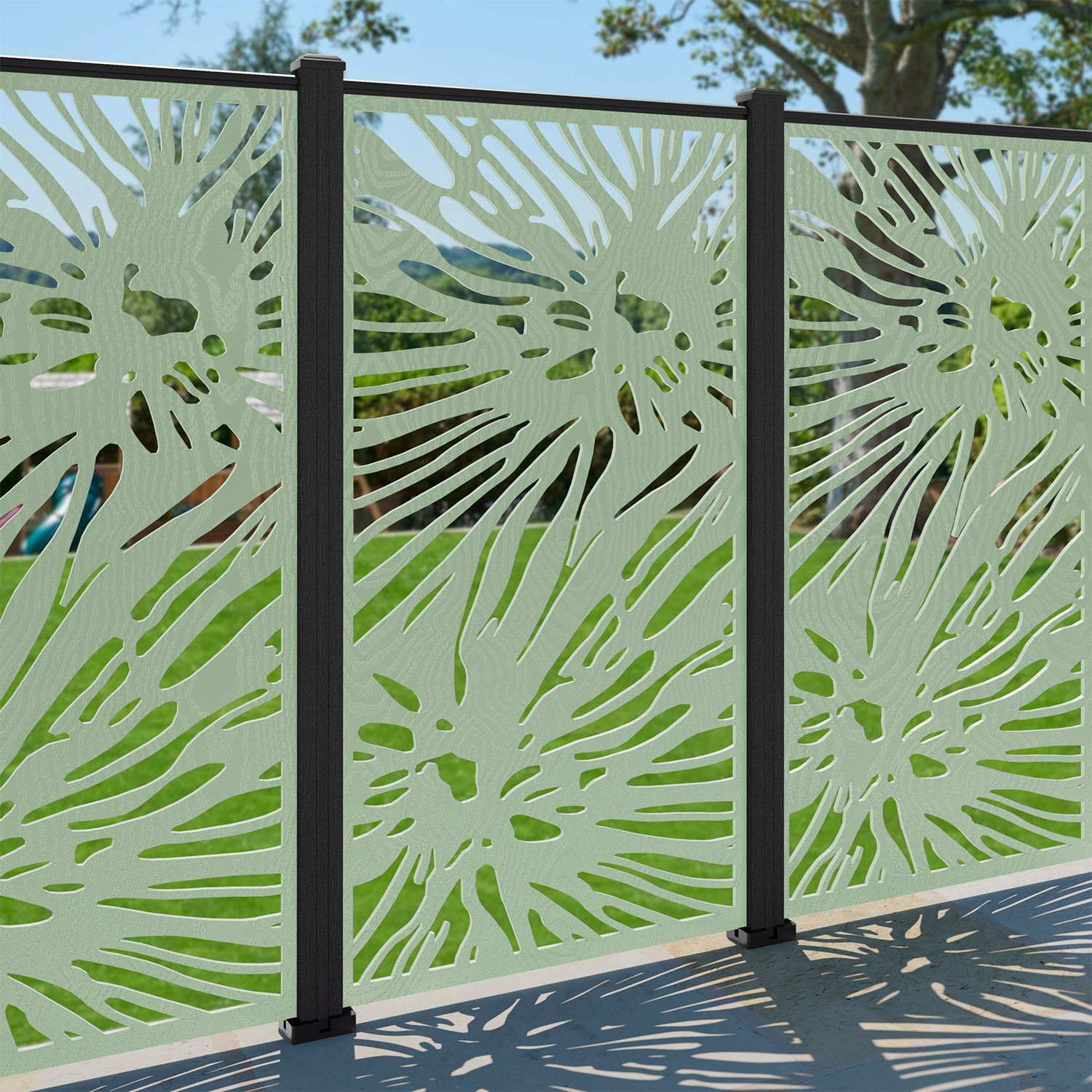 Poppy Decorative Fence - 90x180cm - with our composite posts