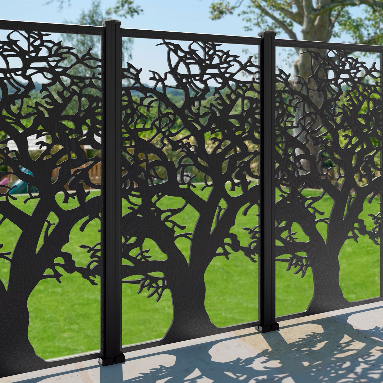 Sherwood Decorative Fence - 90x180cm - with our aluminium posts