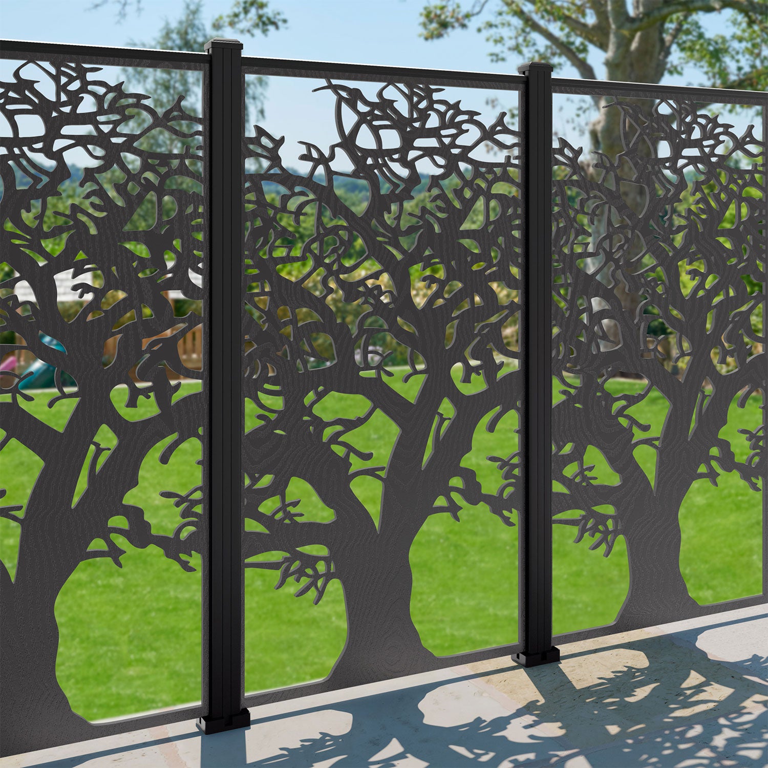 Sherwood Decorative Fence - 90x180cm - with our aluminium posts