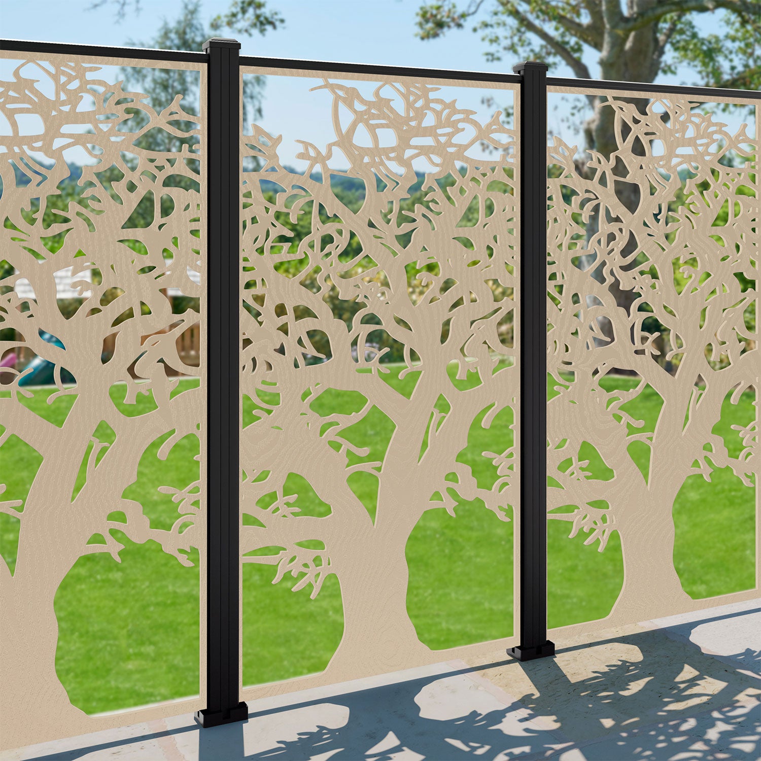 Sherwood Decorative Fence - 90x180cm - with our aluminium posts